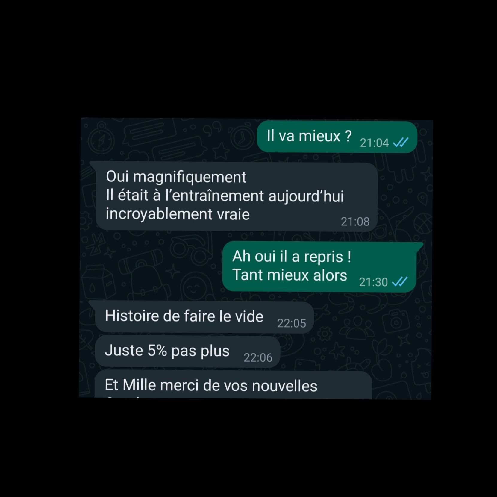 Témoignagne de confiance au profit de  MEDICAL FIGHT